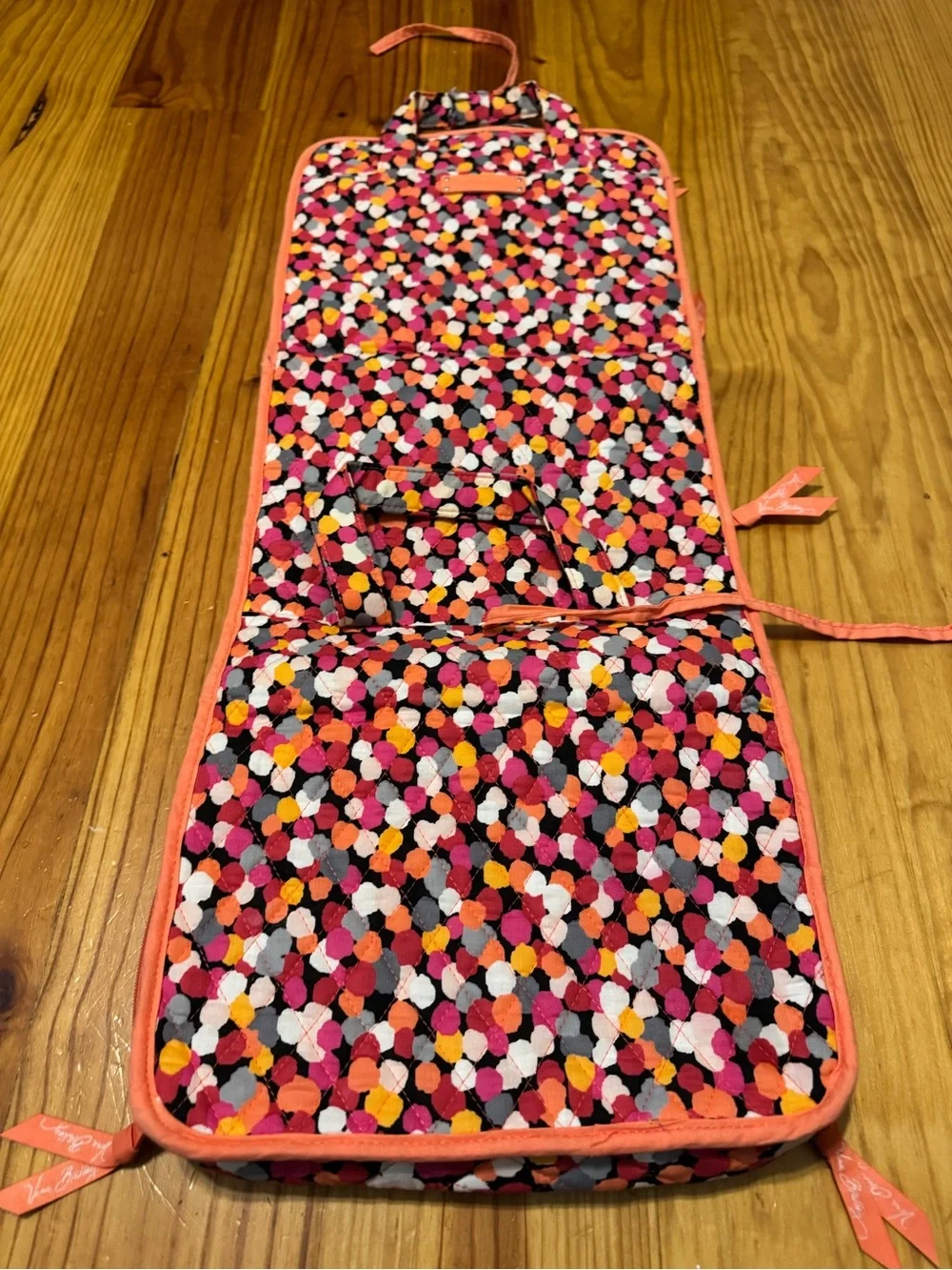 Vera Bradley Foldable Hanging Organizer Pixie Confetti Vacation Travel